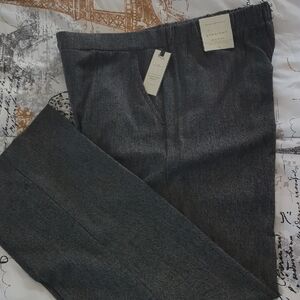 Dana Buchman Charcoal Straight-Leg Pants
